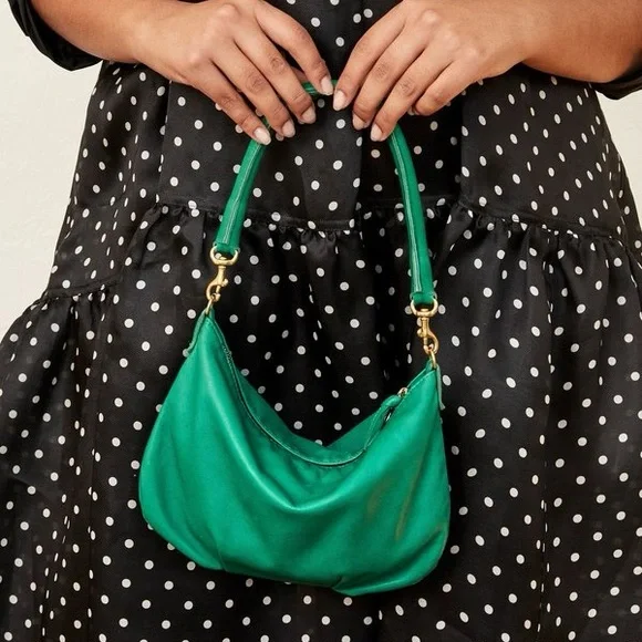 Clare V Petit Moyen in Emerald - Picture 8 of 9